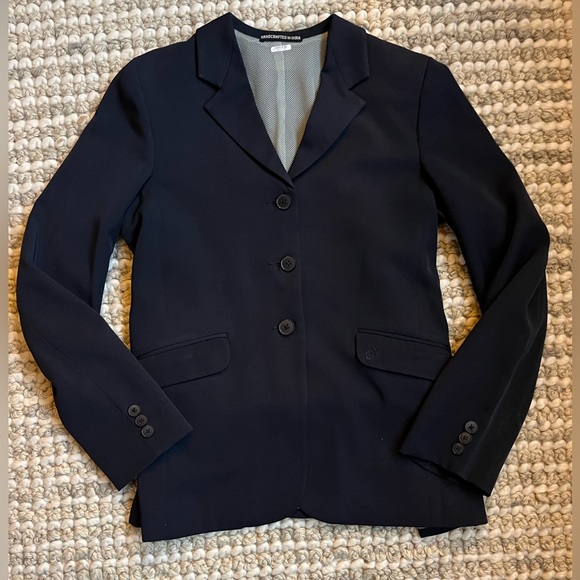 Ovation Kids’ Show Coat Tech Mesh - Navy - 16R - Picture 5 of 8
